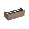 Forzalaqua Reno 2.0 meuble sous-lavabo 120x51x40cm avec 1 tiroir sans poignée avec fermeture en douceur Chêne massif Havanna SW492347