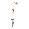 Hotbath Cobber regendoucheset geborsteld koper SW74483 Hotbath Cobber regendoucheset geborsteld koper SW74483