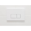 QeramiQ Dely Swirl Toiletset - 36.3x51.7cm - Geberit UP720 Duofix Sigma inbouwreservoir - 35mm zitting - glans witte bedieningsplaat - rechthoekige knoppen - mat zwart SW1413938