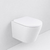 QeramiQ Dely Ensemble WC - réservoir encastré Qeramiq Flush - abattant 35mm - plaque de commande en plastique blanc brillant - boutons rectangulaires - blanc brillant SW1579180