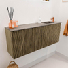 Mondiaz JOYA-DLUX 100cm toiletmeubel - kleur Dusk - Wastafel FAYE positie Rechts 1 kraangat kleur Oza. SW1425990