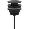 Villeroy & Boch Universal afvoerplug - push to open - Rond - mat zwart SW974410