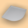 Huppe Purano Receveur de douche acrylique quart de rond 120x90cm avec antidérapant blanc 0983211