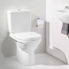 Villeroy & Boch O.novo pack combiné - combinaison duobloc avec abattant à déclipsage rapide et à fermeture ralentie - CeramicPlus blanc alpin SW85730