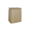Thebalux Epoch Toiletmeubel - 36x35x41cm - ronding links - hoek rechts - 1 deur - topblad - zonder kraangat - Blanc SW1436549