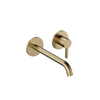 Hotbath Ace Afbouwdeel - voor wastafelmengkraan - 20cm uitloop - PVD - geborsteld messing (goud) SW1117661