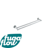 FugaFlow Eccelente Sobrado Portant serviette double 65cm Inox brossé SW1123212