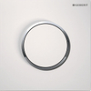 Geberit Type10 urinioir bedieningsplaat - pneumatisch - ronde knop - wit glans chroom 0701938