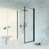 Fortifura Galeria Douchecabine - 70x100x200 - Profiel veiligheidsglas - antikalk - mat zwart SW1446136