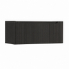 H&R Badmeubelen Juice Wastafelonderkast - 100x45x40cm - rechterhoek afgerond - 3D-front - 1 lade - geïntegreerde greep - basalt SW1259795