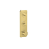 Hansgrohe Axor Citterio C afbouwdeel v. inbouw douchekraan thermostatisch m. plaat v. 2 functiespolished gold optic SW1152118