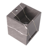 BRAUER Nova Fontein - 25x25x30cm - vrijhangend - blinde ophanging - 1 kraangat - marmerlook - copper brown (grijs) SW1203296