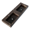 BRAUER Coral lavabo - 140x46x10cm - 2 cuves - 2 trous de robinet - composite - aspect marbre - Copper Brown SW957304