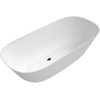 Villeroy & Boch theano vrijstaand duobad - 175x80cm - kunststof quaryl ovaal - Stone White (mat wit) SW453778