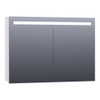 Saniclass 2.0 spiegelkast 100x70x15cm verlichting geintegreerd rechthoek 2 draaideuren Mat Wit MDF SW371649 Saniclass 2.0 spiegelkast 100x70x15cm verlichting geintegreerd rechthoek 2 draaideuren Mat Wit MDF SW371649