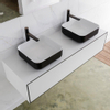 MONDIAZ LAGOM 130cm badmeubel solid surface urban 1 lades Wastafel BINX opzetkom dubbel 2 kraangaten SW409290 MONDIAZ LAGOM 130cm badmeubel solid surface urban 1 lades Wastafel BINX opzetkom dubbel 2 kraangaten SW409290