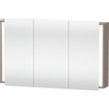 Duravit Ketho Armoire de toilette avec éclairage 120x75x18cm avec 3 portes basalte 0300818 Duravit Ketho Armoire de toilette avec éclairage 120x75x18cm avec 3 portes basalte 0300818