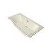 Xenz Robijn Baignoire duo - 190x90x48 - bonde au milieu - acrylique - pergamon SW378335