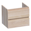 BRAUER Solution Meuble sous vasque 59x45.5x50cm 2 tiroirs Chêne massif White Oak SW393221