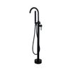 FugaFlow Eccelente Sobrado Robinet de bain hors sol 107.8cm avec douchette Noir mat SW1123184