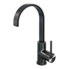Brauer Gunmetal carving Mitigeur de lavabo sur plage - haut - orientable - bec plat - modèle a - PVD - gunmetal brossé SW715811