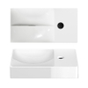 Clou Vale Lave-main 38x19x7cm avec trou de robinet droite céramique Blanc brillant SW451454