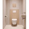 QeramiQ Dely Pack WC - 36,3x51,7cm - à fond creux - sans bride - réservoir encastré Geberit UP320 - abattant WC softclose 35 mm - plaque de déclenchement blanche mate - boutons rectangulaires - blanc brillant SW1222082