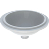 Geberit VariForm lavabo encastré rond sans trou de robinet sans trop-plein Ø39x18.1cm blanc 500746012 SW417566