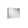 FugaFlow Eccelente Arredo spiegel badkamer spiegelkast - 80x63x16cm - inclusief zijpanelen - eiken SW1125284
