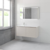 Bruynzeel Matera badmeubelset 56.5x120x50cm 1 kraangat 1 wasbak 4 lades met spiegel met softclose composite kasjmier grijs SW384404 Bruynzeel Matera badmeubelset 56.5x120x50cm 1 kraangat 1 wasbak 4 lades met spiegel met softclose composite kasjmier grijs SW384404