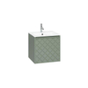 Crosswater Glide II Lavabo encastré - sans trou de robinet - 60x45x1cm - verre - Ice White SW876154