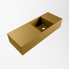 Mondiaz TYNE Lavabo - 60x23x12cm - vasque à droite - sans trous de robinet - solid surface - Oro SW1026162