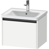 Duravit Ketho 2 meuble sous-lavabo avec 1 tiroir 58.4x45.5x44cm avec poignée anthracite blanc mat SW772895