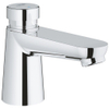 Grohe Euroeco Cosmopolitan S Waterbesparende Wastafelkraan - zelfsluitend - voor artikel 44593 - blauw/rood - chroom 0441903
