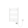 Plieger Elba Electrical Elektrische Designradiator - 70.2x50cm - met thermostaat - 300w - wit SW1027476