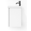 Saniclass Chaci Fonteinkastset - 40x55cm - 1 deur - mineraalmarmer fonteinwastafel - mat wit SW1574579