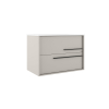 Saniclass Prime Essential Wastafelonderkast - 100x55x46cm - 2 lades - Standaard greep - MDF - mat cotton (beige) SW892667