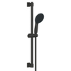GROHE Vitalio Start 110 Ensemble de douche - 60cm - douchette ronde - 2 types de jet - flexible de douche lisse - noir mat SW1126516
