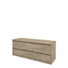 Proline top ensemble meuble 140x46x55.2cm meuble symétrique chêne brut et plaque de recouvrement chêne brut SW648876