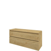 Proline top ensemble meuble 140x46x63.2cm meuble a symétrique chêne idéal et plaque de recouvrement chêne idéal SW657165