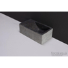 Forzalaqua Venetia lave-mains 40x22x10cm lavabo Droite 1 trou de robinet gauche Pierre naturelle Granit adouci & fraisé SW369816