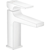 Hansgrohe Metropol 110 wastafelkraan - 18.4cm hoog - push open waste - voorsprong 13.5cm - mat wit SW297294