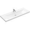 Villeroy en Boch Subway 2.0 meubelwastafel 130x47cm 1 kraangat zonder overloop ceramic 1024050 Villeroy en Boch Subway 2.0 meubelwastafel 130x47cm 1 kraangat zonder overloop ceramic 1024050