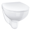 GROHE Solido Bau WC suspendu à fond creux sans bride 36.8x53.1cm 6/3L incl abattant blanc SW707018