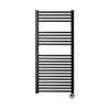 Sanicare Elektrische Radiator - 111.8x60cm - 730W - design - thermostaat - chroom - rechtsonder - mat zwart SW420049