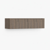H&R Badmeubelen Juice Wastafelonderkast - 160x45x40cm - afgeronde hoeken - 2 lades - geïntegreerde greep - Tucson oak SW1205710