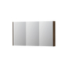 INK SPK2 spiegelkast – 140x74x14 cm – 3 deuren, dubbelzijdige spiegeldeuren – Fineer Chocolate SW439802