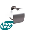 FugaFlow Efficiente Acces Toiletrolhouder - met klep - rond - RVS - Black Friday - SW1123480