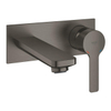 GROHE Lineare élément de finition économique pour robinet mural encastré taille M avec bec 14,9 cm brushed hard graphite SW444521