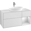 Villeroy & Boch Finion wastafelonderkast 120x60.3cm 3 lades White matt SW479729 Villeroy & Boch Finion wastafelonderkast 120x60.3cm 3 lades White matt SW479729